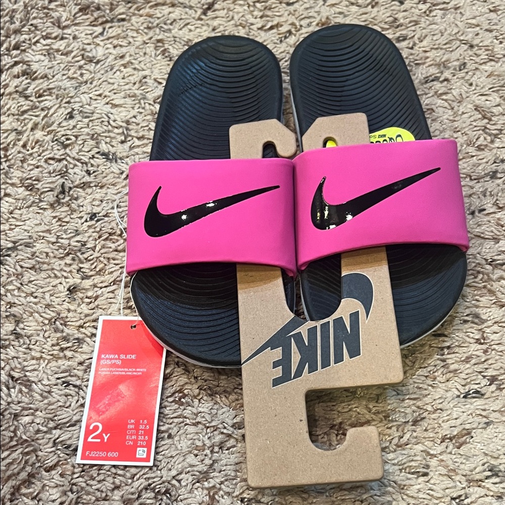 Little Girls Nike Kawa Slides